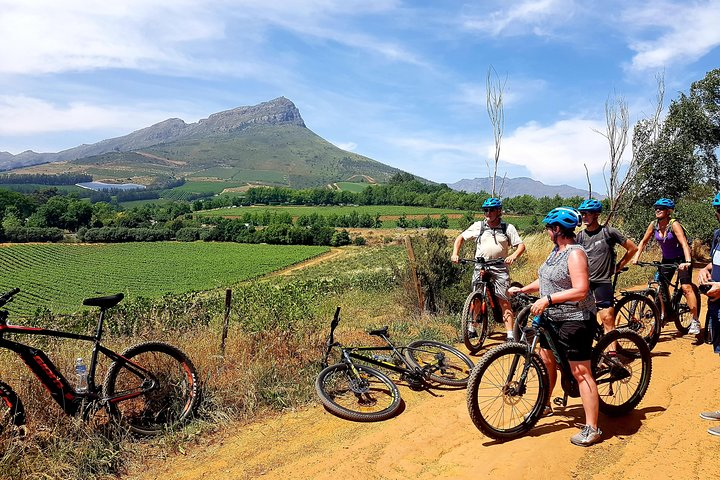 Views of Banghoek valley on Adventureshop E-Bike Tour
